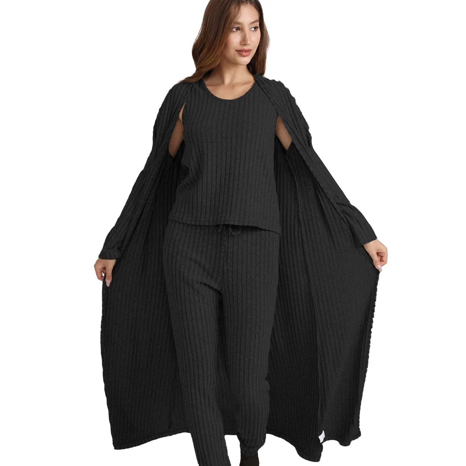 Ease & Grace Women's 3-Piece Knit Loungewear Set Ease & Grace