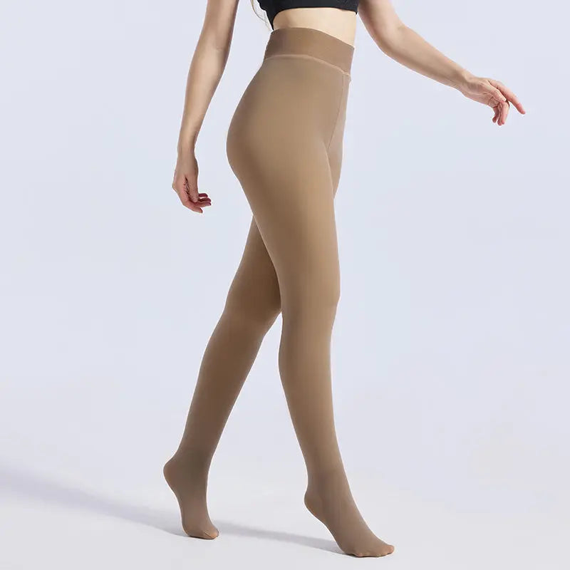 VRCÔMFY Fleece-Lined Leggings for Women - Winter Warm Thick Tights & Opaque Pantyhose VRCÔMFY