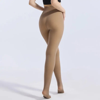 VRCÔMFY Fleece-Lined Leggings for Women - Winter Warm Thick Tights & Opaque Pantyhose VRCÔMFY