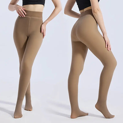 VRCÔMFY Fleece-Lined Leggings for Women - Winter Warm Thick Tights & Opaque Pantyhose VRCÔMFY