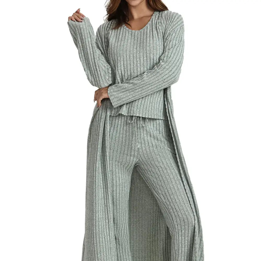 Ease & Grace Women's 3-Piece Knit Loungewear Set Ease & Grace