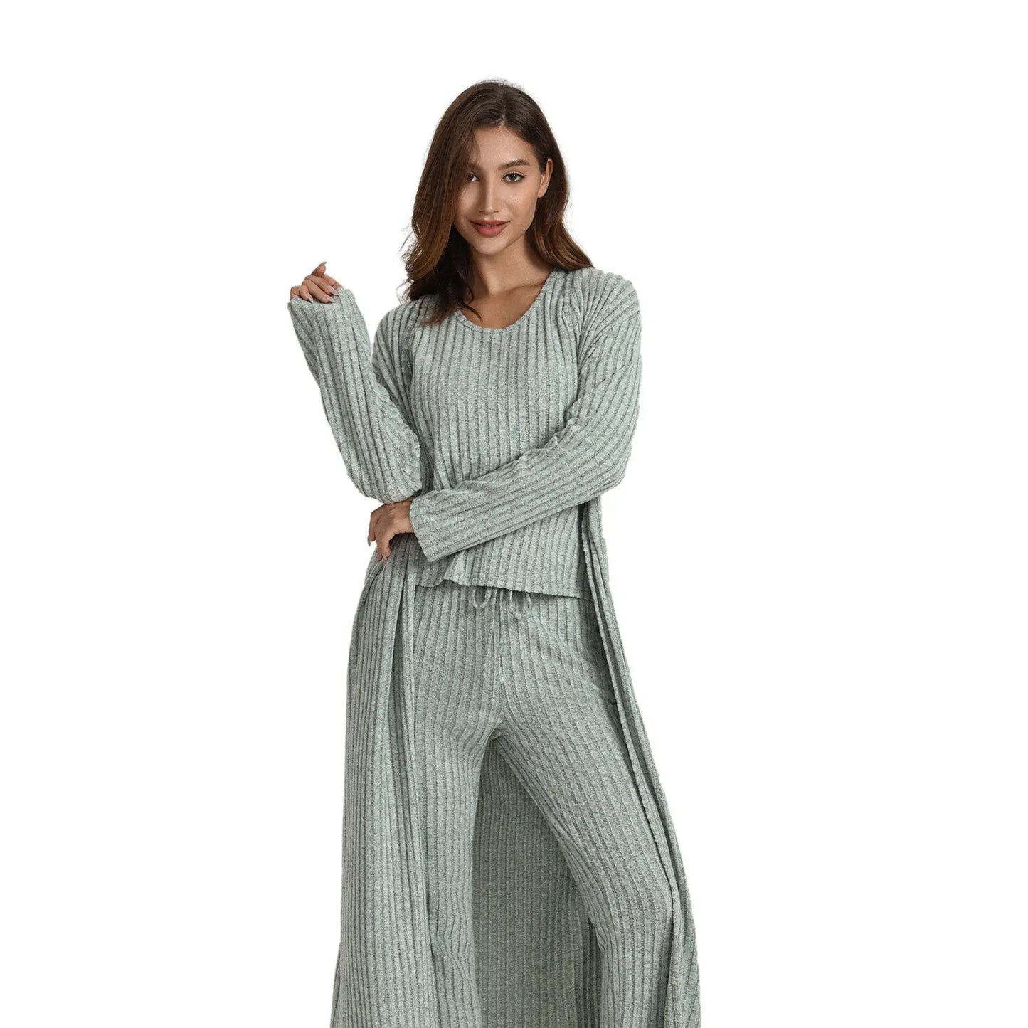 Ease & Grace Women's 3-Piece Knit Loungewear Set Ease & Grace