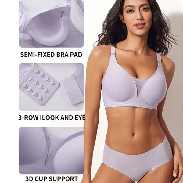 VRCÔMFY Lace Beauty Wireless Bra - Comfort & Lift for Women (LB) VRCÔMFY